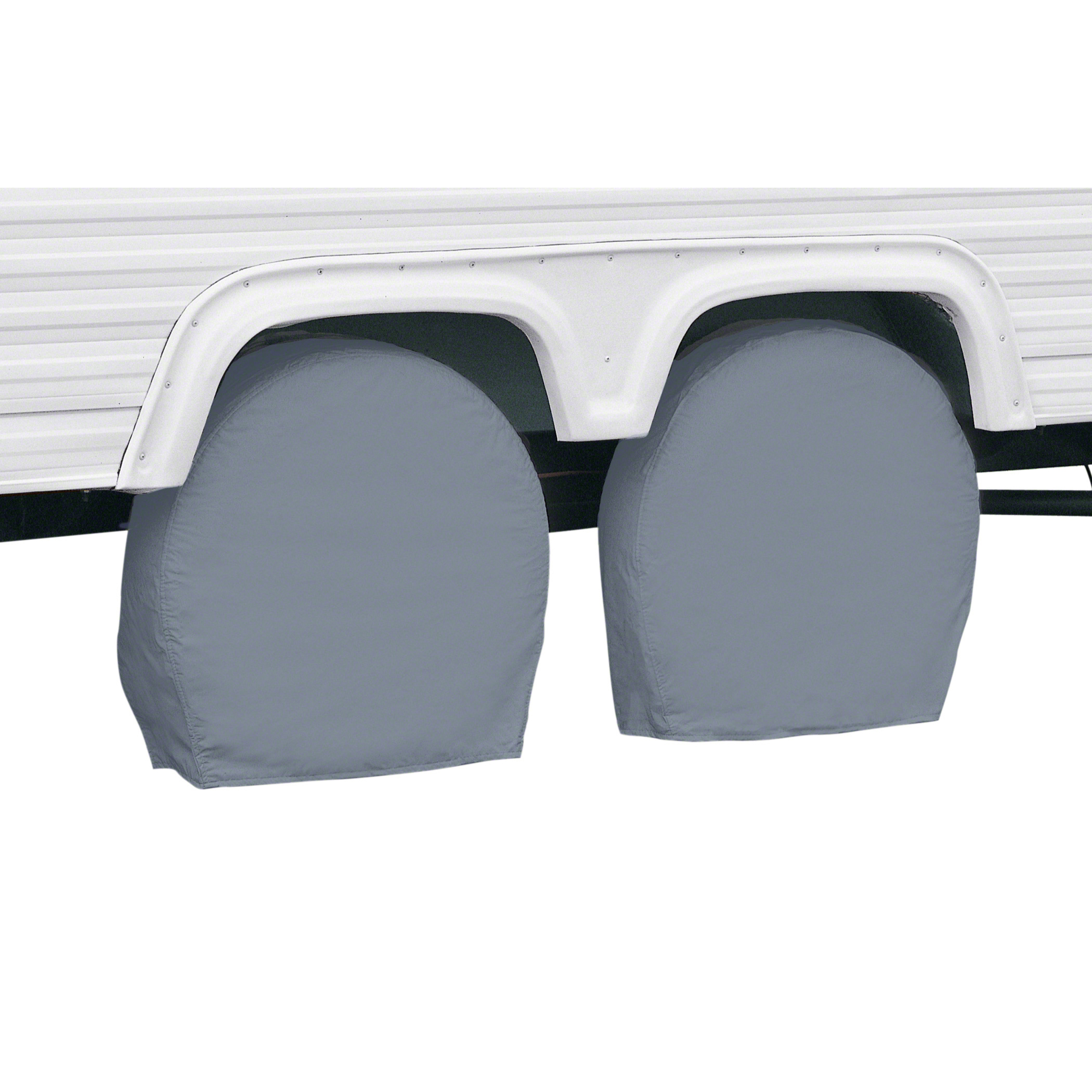Classic Accessories RV Wheel and Tire Covers, Gray, 18in.-21in., Model# 80-098-301001-00